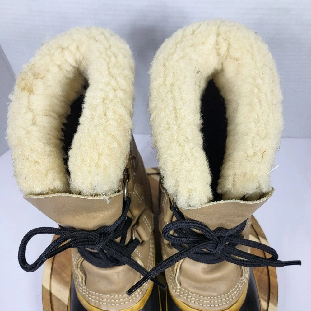 Vintage Sorel Kaufman Women's Caribou Wool Lined Waterproof Duck Boots‎ Size 6